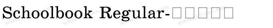 Schoolbook Regular字体转换